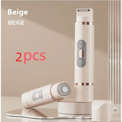 Depiladora y recortadora eléctrica de doble cabezal para mujeres